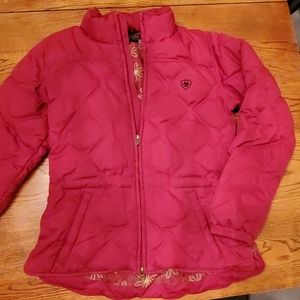 Ariat Down Dark Red Jacket Small